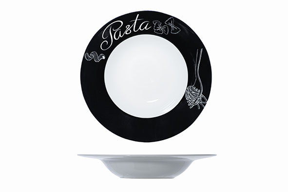 Pastateller 27,5xH5cm - schwarz